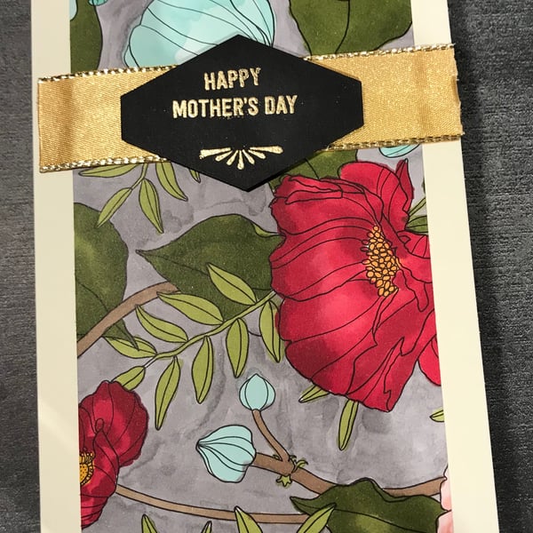 Mother's Day "Tropical Flowers"  Card 