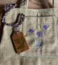 Beautiful and practical herringbone  weave shoulder or handbag. - Image 5