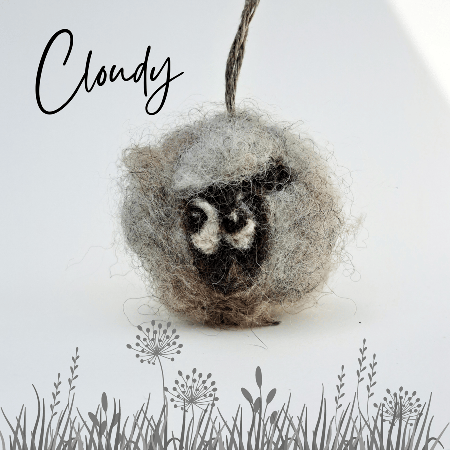 Cloudy the Sheep your pocket-sized stress buddy and a keyring   M