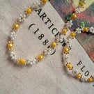 Lemon Blossom Necklace & Matching Bracelet Set Handmade Jewellery 