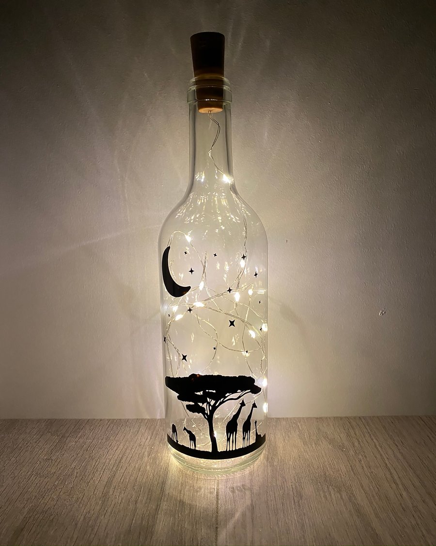 Giraffe Bottled Fairy Light - Best Friend Gift - Personalised Gift - Safari gift