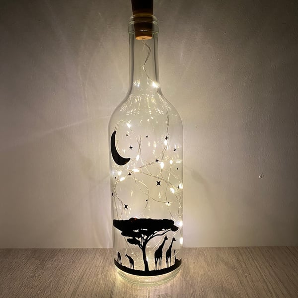 Giraffe Bottled Fairy Light - Best Friend Gift - Personalised Gift - Safari gift