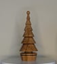 Wooden Christmas Tree , Hand Turned Oak Ornament, Oak Christmas tree - Image 2