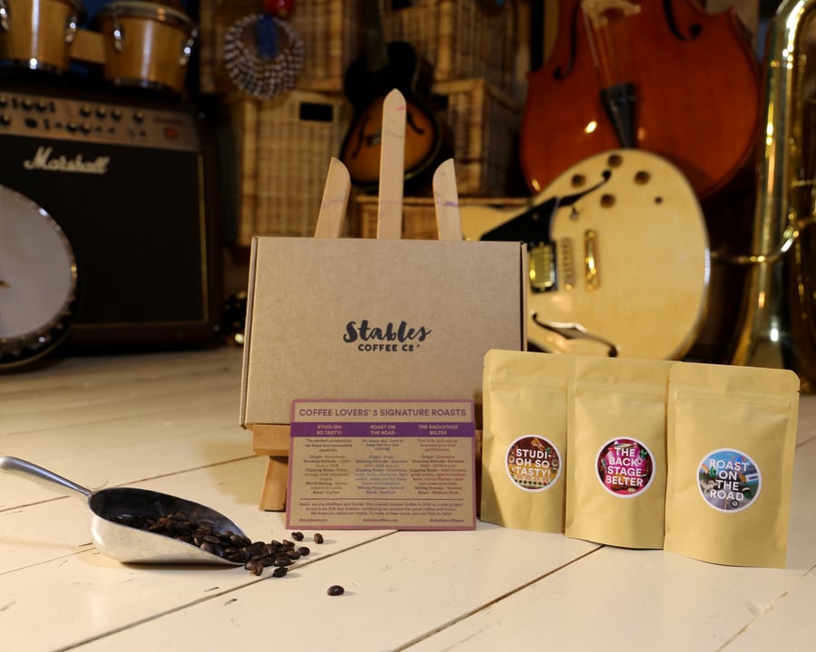 Coffee Lover's Taster Gift Box - Fresh Roasted Coffee - 3 x 50g 