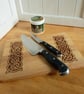 Pyrography Celtic knotwork wooden serving or chopping board - Image 2