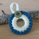 Crocheted Mini Wreath Decoration