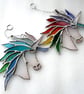 Unicorn Suncatcher Stained Glass Handmade 052 Pastel - Image 7