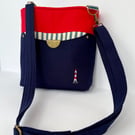 Handmade Nautical Crossbody – Adjustable Strap & Pockets