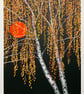 Autumn Birch screen print - perfectly imperfect