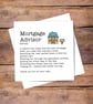 Mortgage Advisor Definition Card - Thank you, personalised, blank inside - Image 2