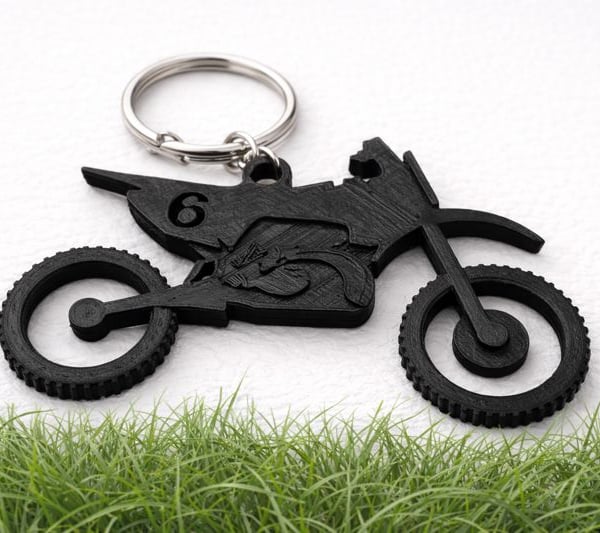 Dirt Bike Keychain – Custom 3D Printed & Handmade