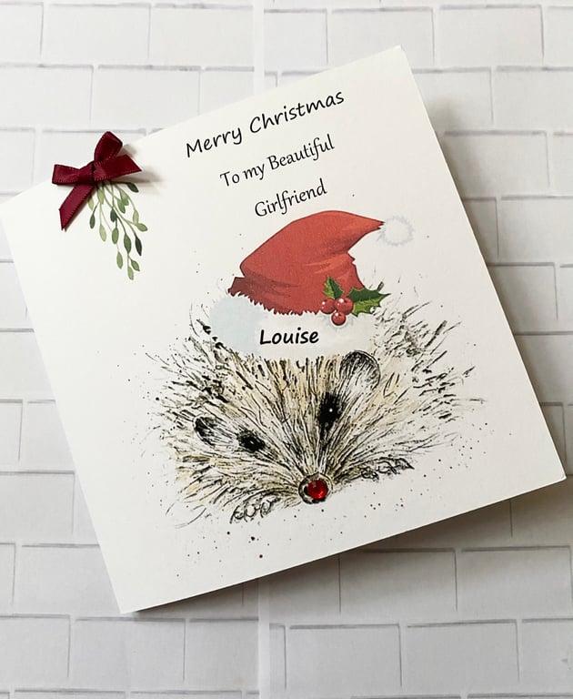 Cute Merry Christmas card for Mum, Best friend, sister, Daughter, granddaughter