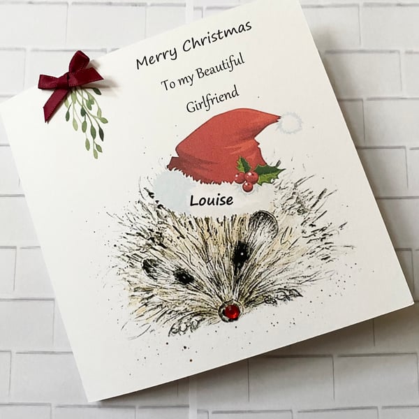 Cute Merry Christmas card for Mum, Best friend, sister, Daughter, granddaughter