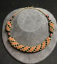 Goldstone Torque Necklace, handmade - Image 1