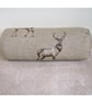 Stag Bolster Cushion Cover 18" x 8" Round Cylinder Roll Pillow Brown Stags - Image 2