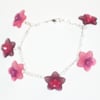 Pretty Pink Flower Bracelet