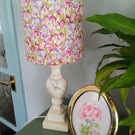 Liberty Iris Muriel Classic Cylindrical Drum Lampshade.