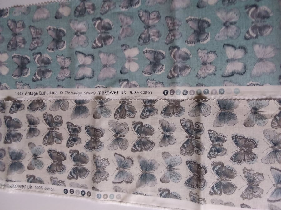 Fabric 8 Strips Vintage Butterfly - Floral Ref No K3VCK