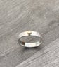 Gold Button Silver Ring  - Image 7