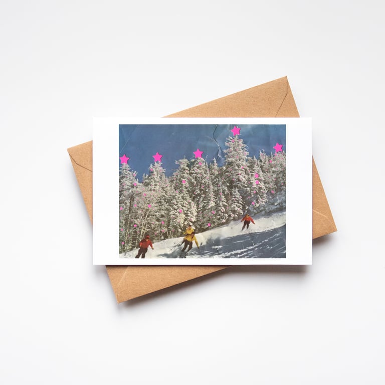 Skiing Christmas Card Pack - The Holidays