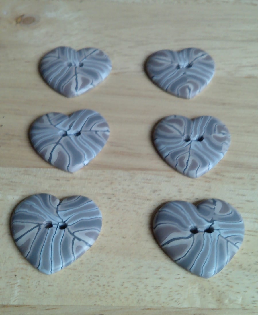 Heart Shaped Buttons