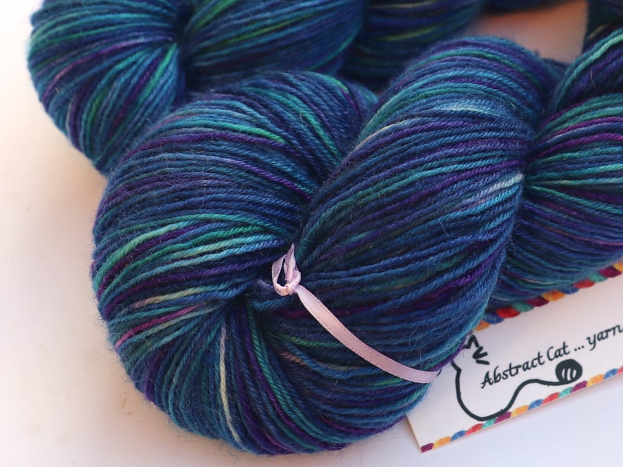 SALE Blue Hour - Superwash Bluefaced Leicester 4 ply yarn