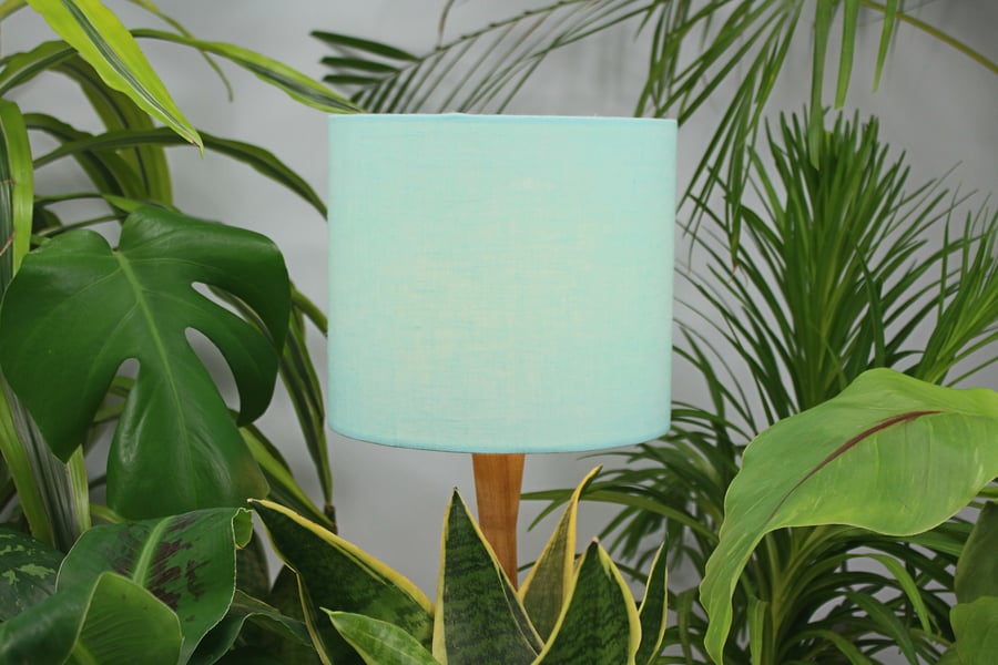 Linen Mint Green Lamp Shade