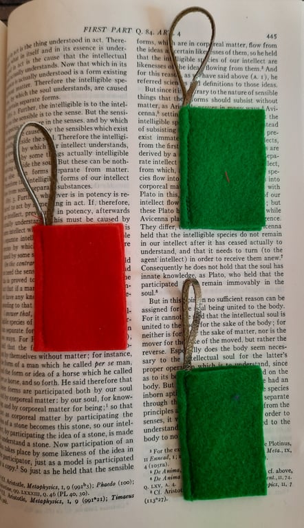 Christmas Decoration - Set of Three Felt Books 