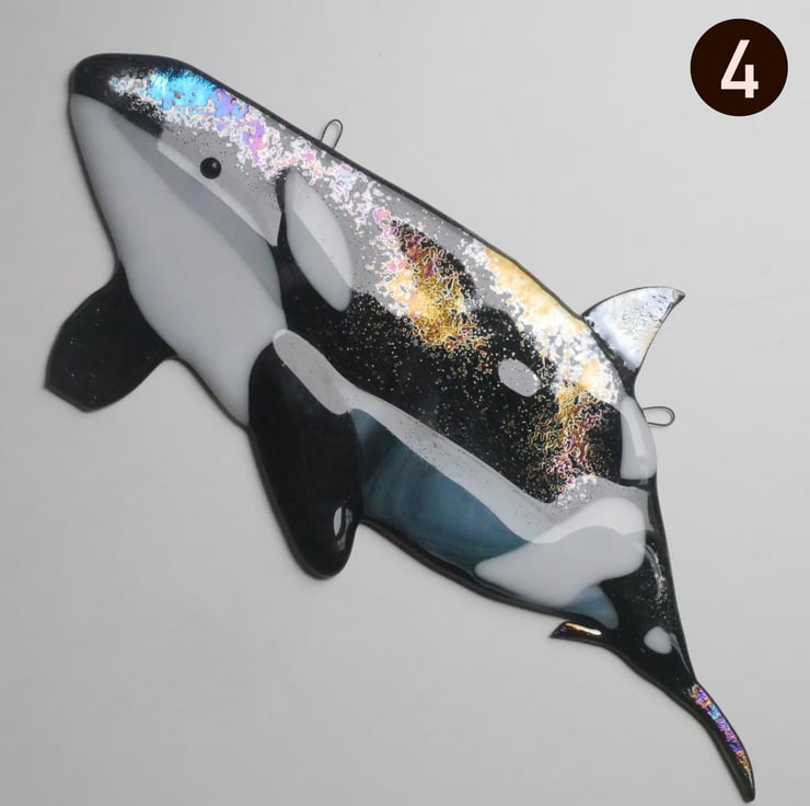 Hand Painted Ceramic Killer Whale Mug - Orca Gift