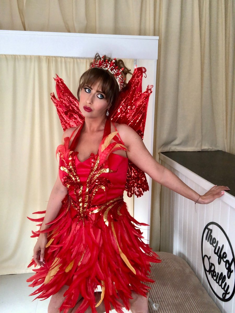 Red Fire Fairy Costume – Handmade Luxury by The Life of O’Reilly