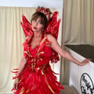Red Fire Fairy Costume – Handmade Luxury by The Life of O’Reilly