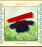 Pip Squeaks Dark Blue and Red Jumper and Scarf Set