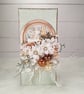 Handmade Christmas Card in Ecru Window Box. Elegant Festive Card(22) - Image 1