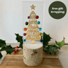 Fused glass gold Christmas tree