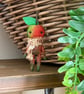 Miniature Apple Spun Cotton Art Doll