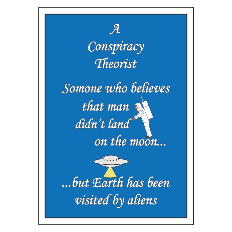 Conspiracy Theorist Postcard