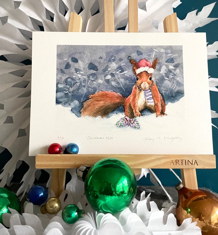 'Christmas Nuts' Limited Edition giclée print