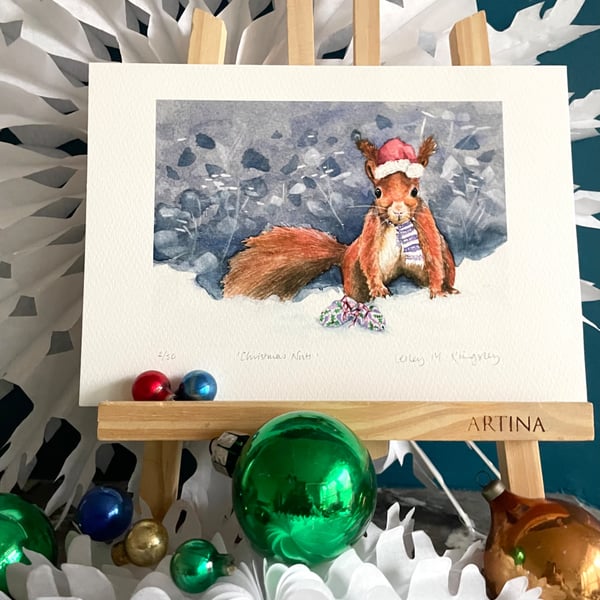 'Christmas Nuts' Limited Edition giclée print