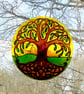 Tree of Life Stained Glass Art Individually Hand Painted Suncatcher