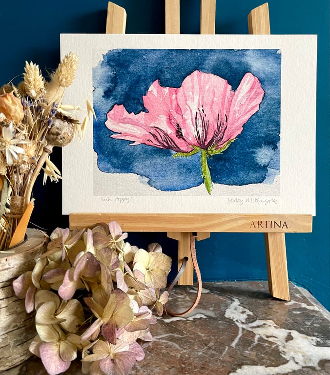 'Pink Poppy' limited edition giclée print
