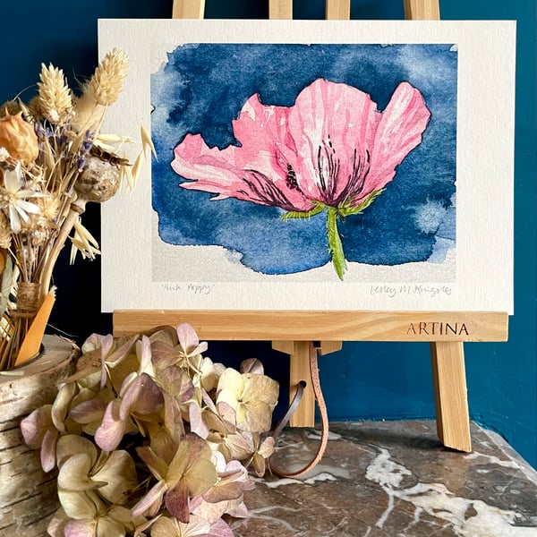 'Pink Poppy' limited edition giclée print