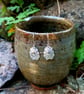  Silver Limpet Shell Earrings - Recycled Silver Shell Earrings - Image 1