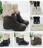 Gift Set - Hiking Mitts & Boot Cuffs, Blue & Cream - Image 9