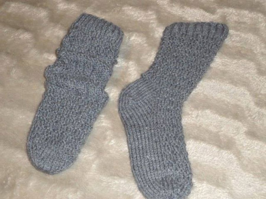 Hand knit socks boys