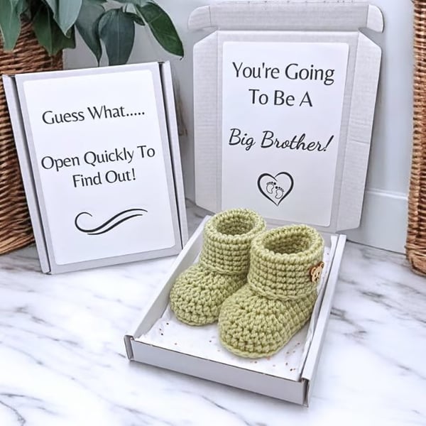 Big Brother Pregnancy Announcement Gift – Bootie Baby Reveal