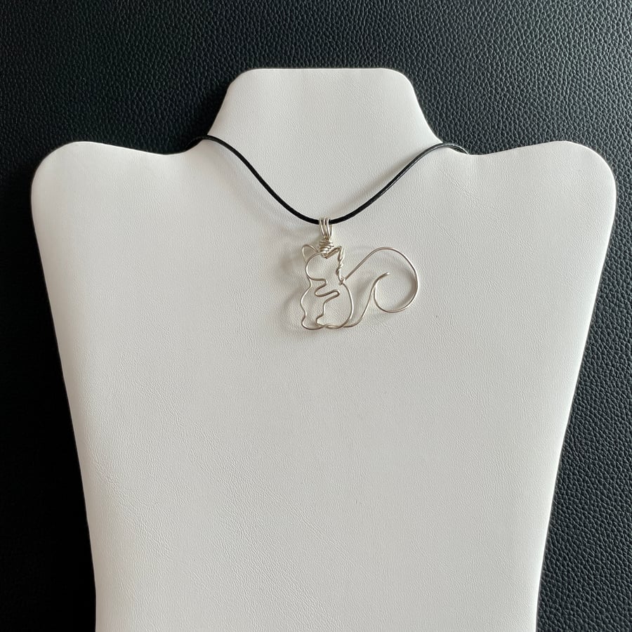Wire Wrapped Squirrel Pendant
