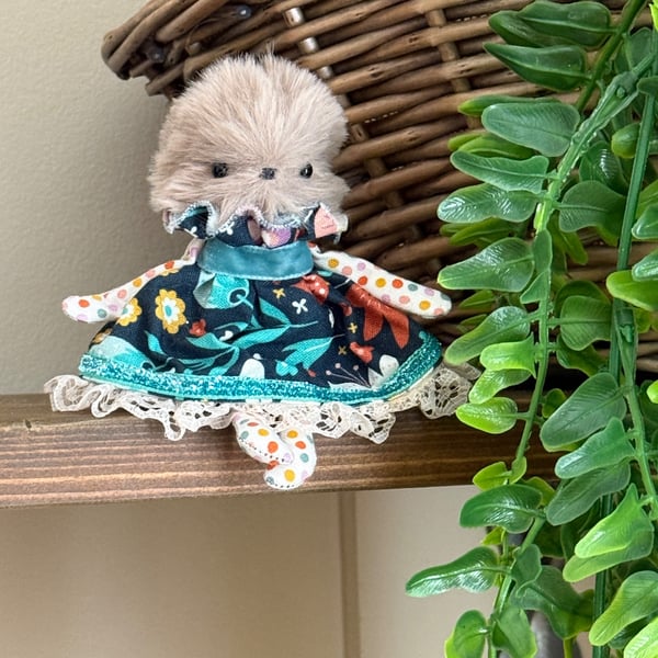 Wookie Otter Art Doll Blue
