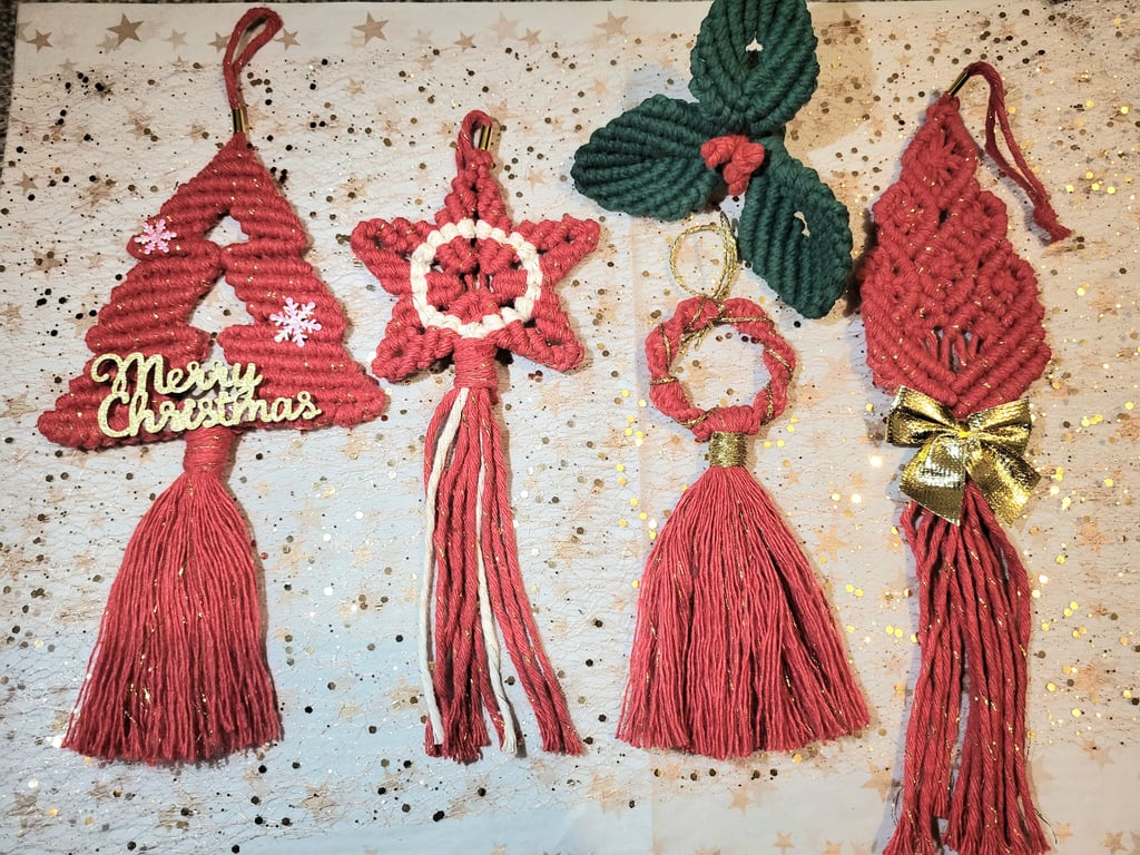 Macrame Hanging Decor Box