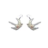 Swallow red stars Resin Earrings by EllyMental