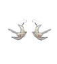 Swallow red stars Resin Earrings by EllyMental - Image 1